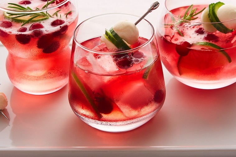 cranberry bocconcini gin tonic cranberry bocconcini gin tonic