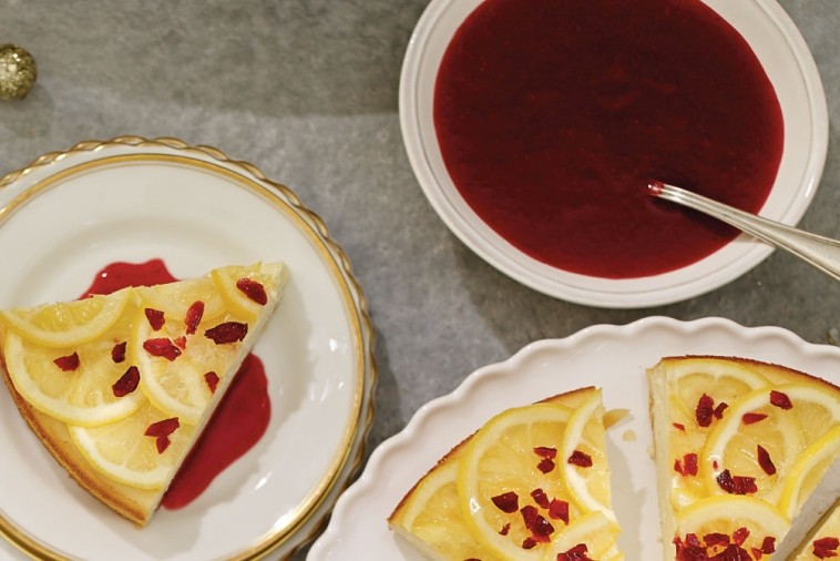 cranberry coulis