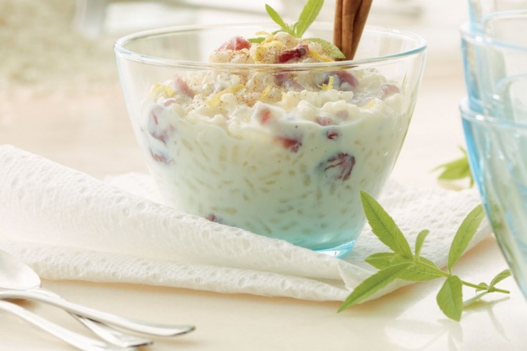 cranberry maple lemon rice pudding