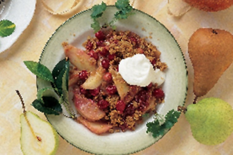 cranberry pear crisp cranberry pear crisp