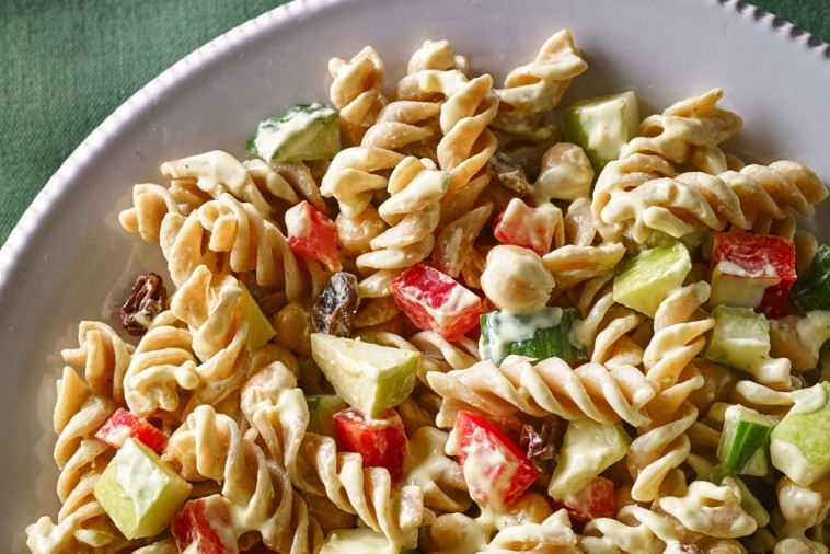 curry chickpea pasta salad curry chickpea pasta salad