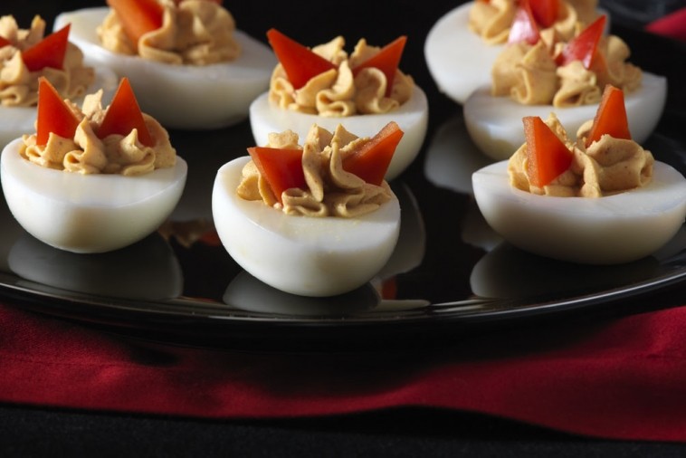 devilish deviled eggs