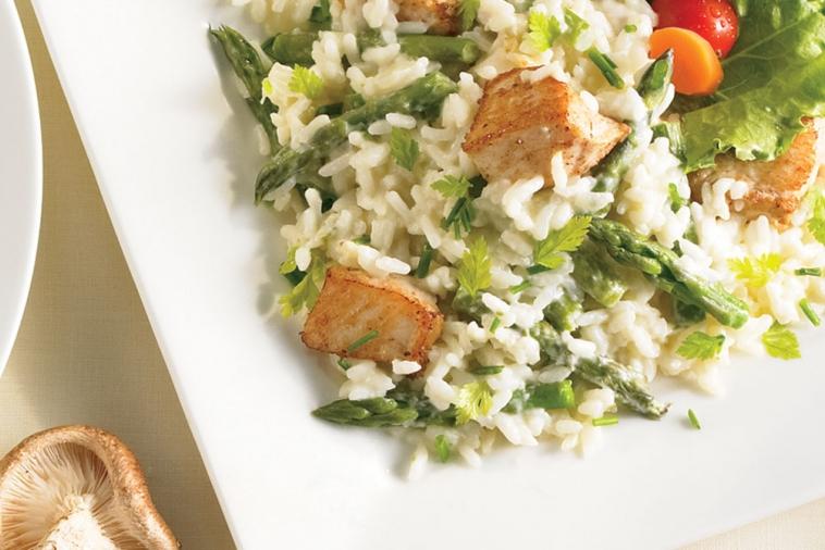 easy to make chicken and asparagus risotto