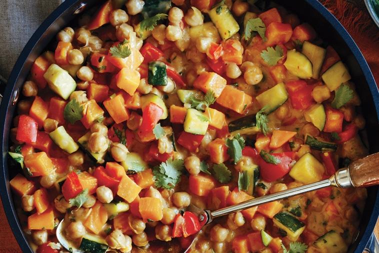 fall vegetable and chickpea curry