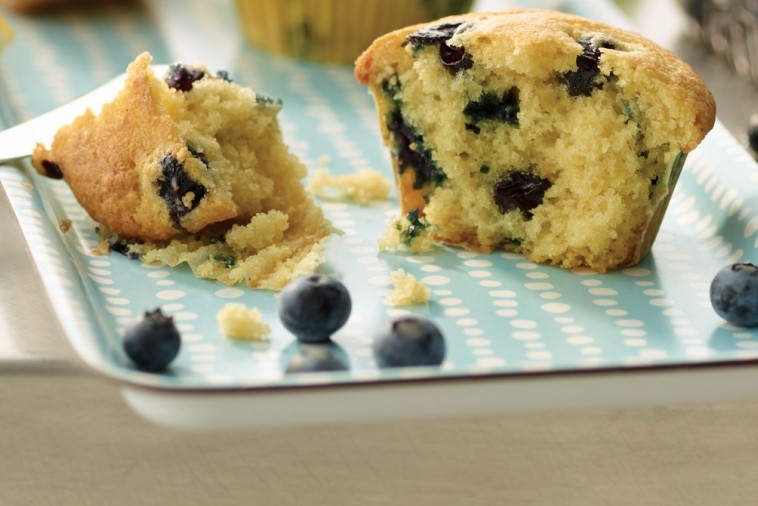 fresh blueberry lemon muffins