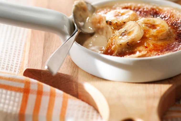 frozen banana creme brulee frozen banana creme brulee