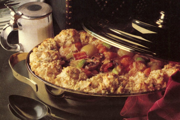 game casserole with savoury biscuits game casserole with savoury biscuits