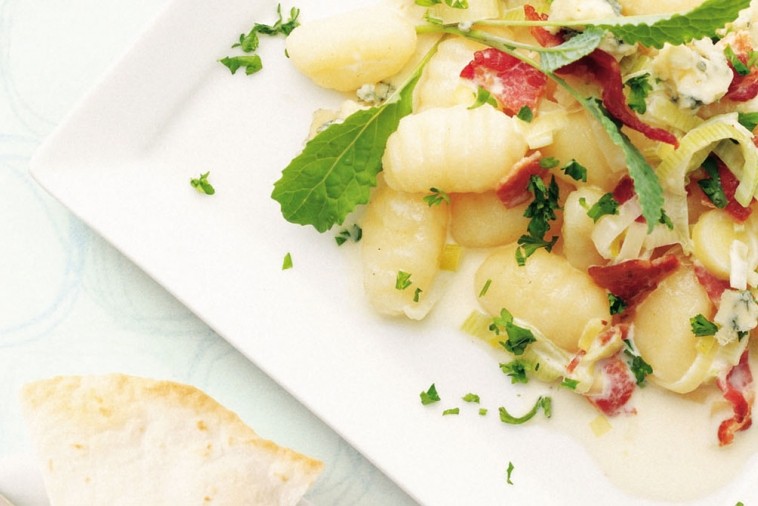 gnocchi with bacon and leeks gnocchi with bacon and leeks