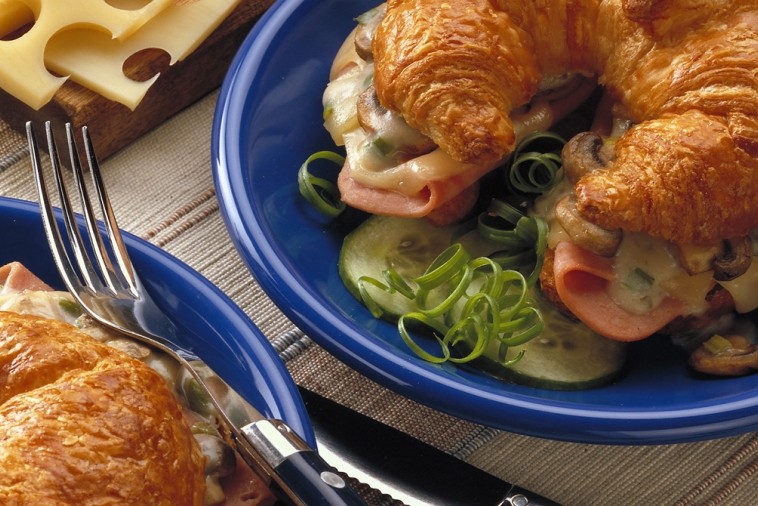 Ham 'n' Swiss Croissants Canadian Goodness