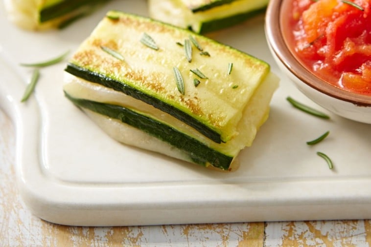 havarti and zucchini stacks