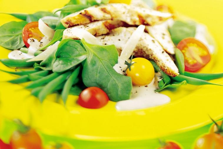 hearty grilled chicken salad