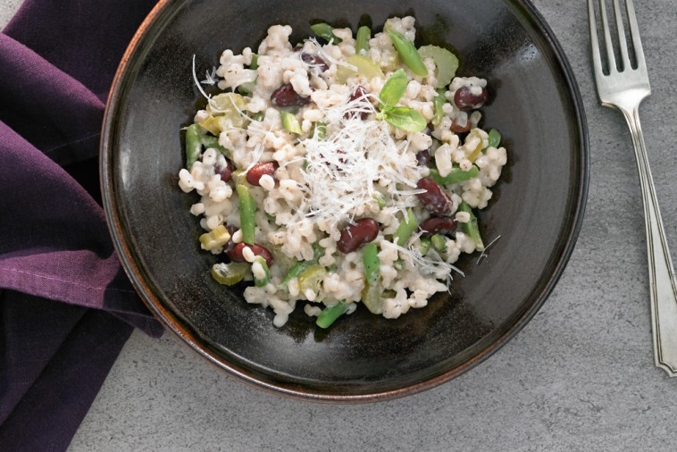 herbed barley bean risotto herbed barley bean risotto