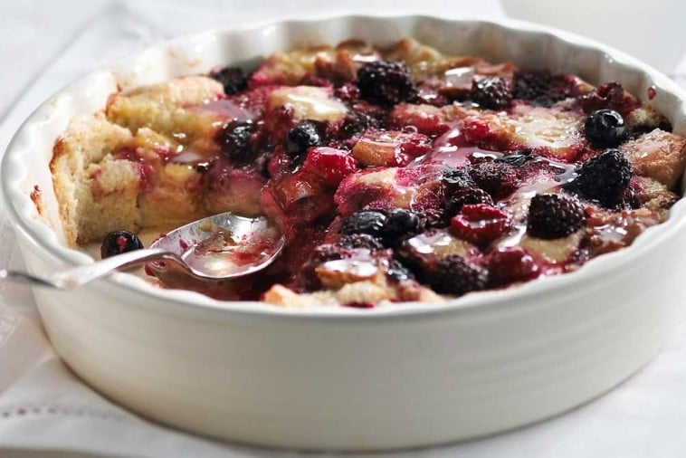 honey berry breakfast bread pudding