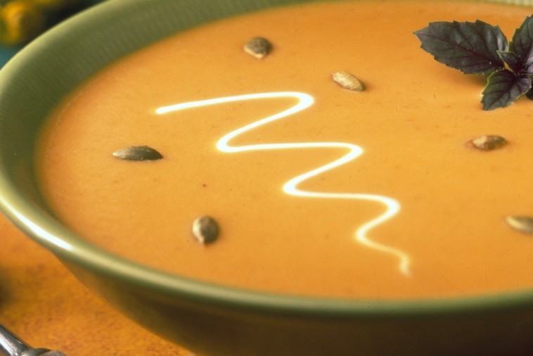 honeyed cream of pumpkin soup