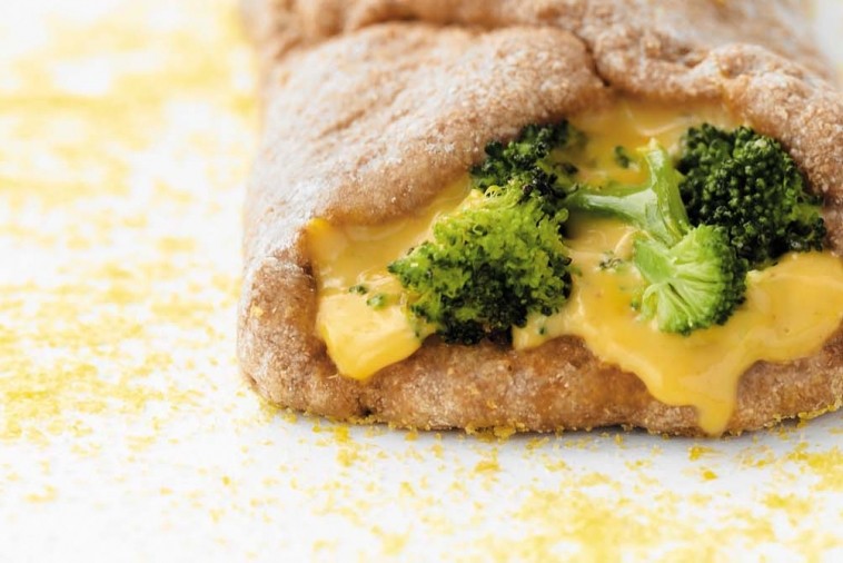 individual broccoli and cheese stromboli