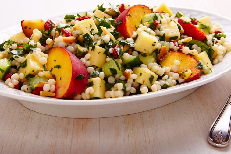 israeli couscous and emmental salad israeli couscous and emmental salad
