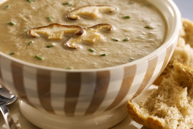 leek and mushroom soup