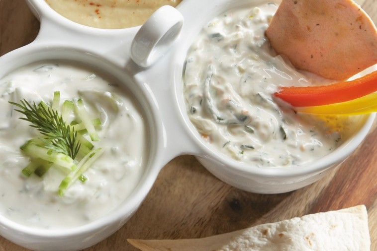 leek dip with herbs