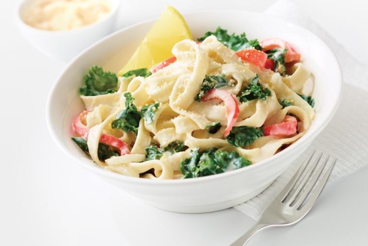 lemony pasta with kale
