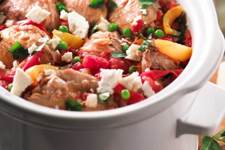 mediterranean chicken with feta topping