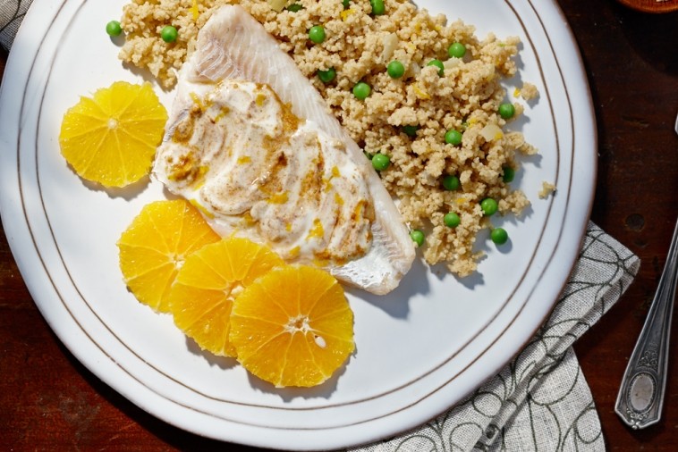 moroccan spiced fish and couscous