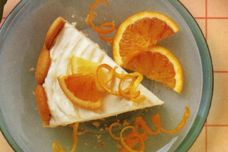 no bake orange and lemon cheesecake