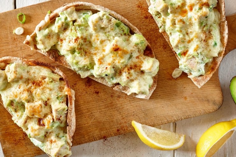 open faced creamy avocado turkey melt open faced creamy avocado turkey melt