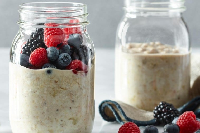 overnight hearty oatmeal breakfast