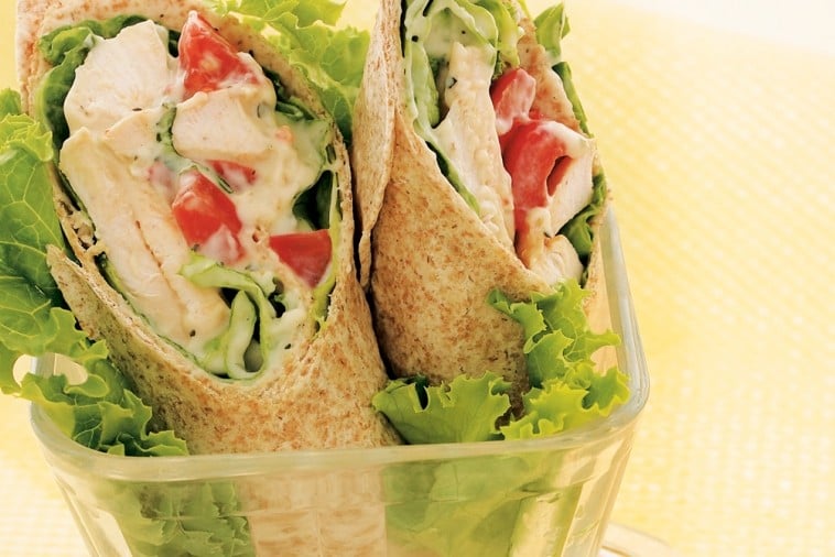 parmesan chicken wraps