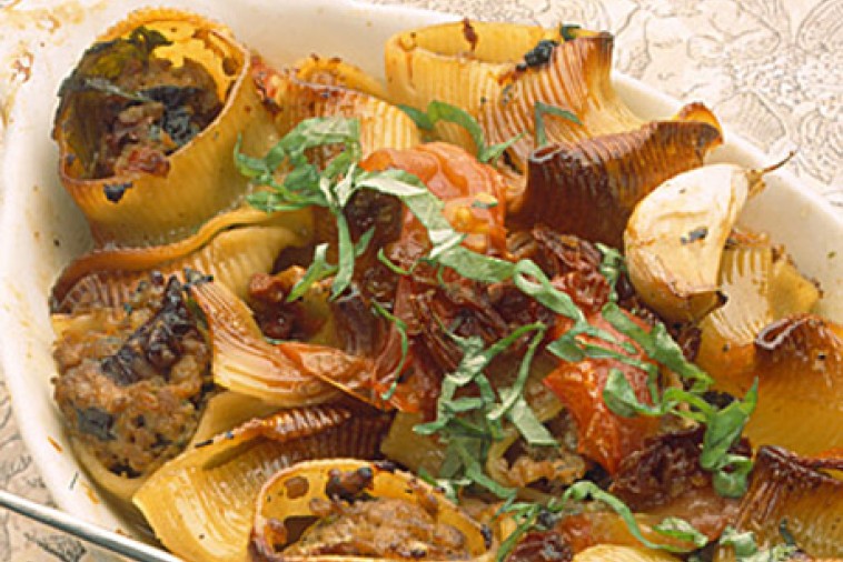 pasta shells with pork filling pasta shells with pork filling