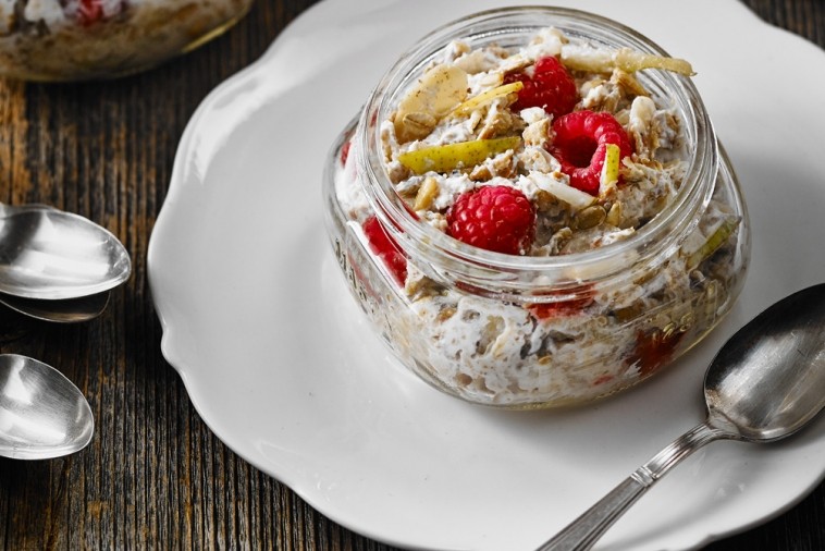 pear raspberry yogurt muesli