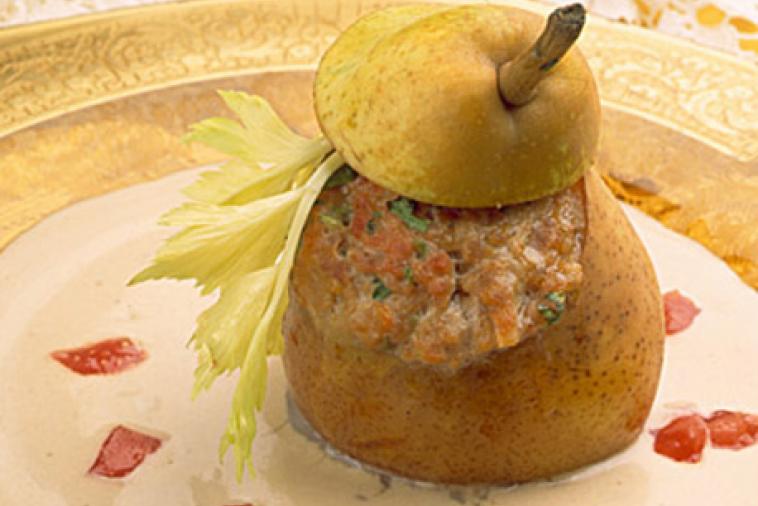 pears stuffed with ground pork