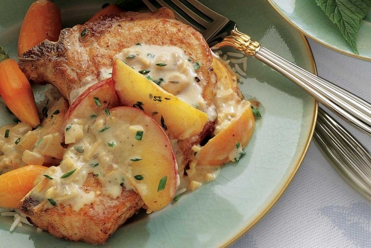 pork chops with apples