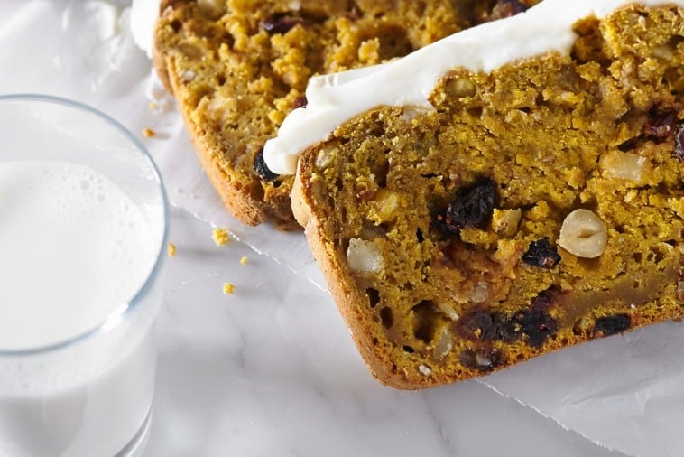 pumpkin bread with dried fruit pumpkin bread with dried fruit