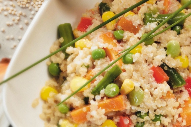 rainbow quinoa pilaf