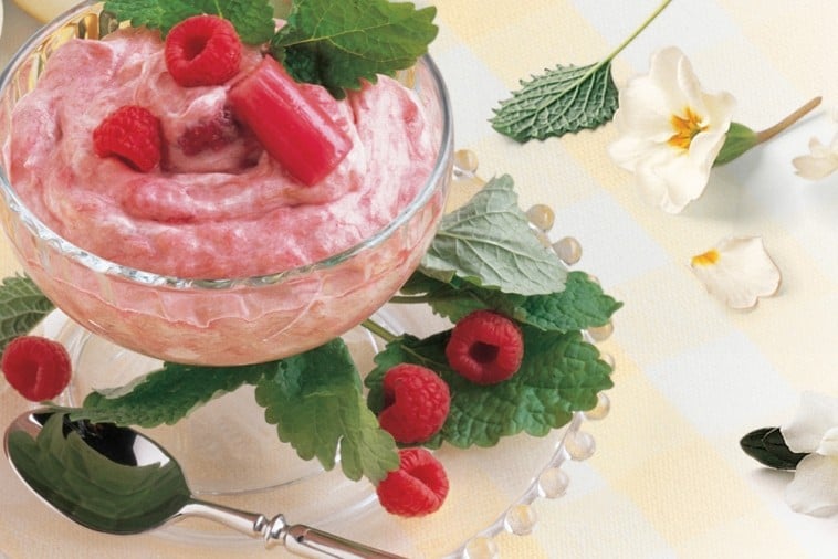 rhubarb raspberry fool