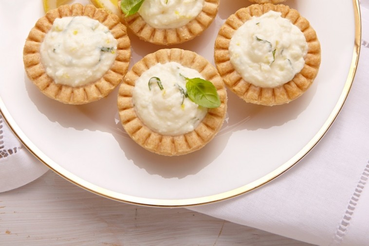 ricotta lemon basil tarts