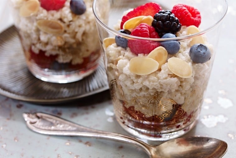 ricotta rice pudding with fresh berries