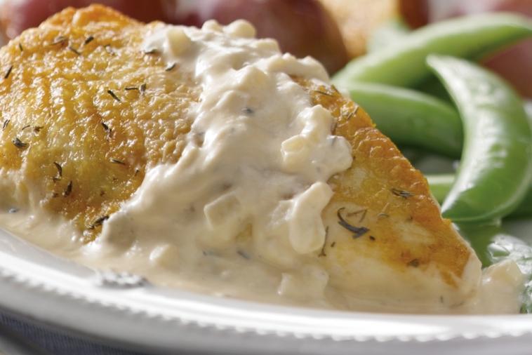 roasted chicken breast with thyme honey cream
