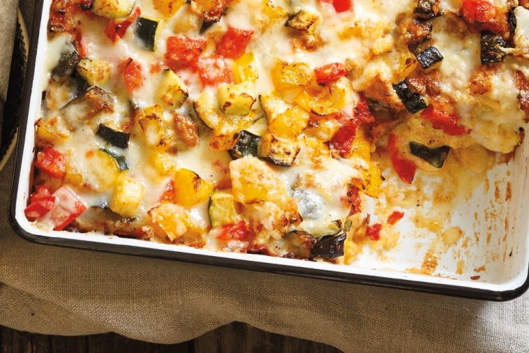 roasted ratatouille strata