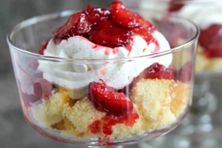 roasted strawberry parfaits with vanilla bean whipped cream roasted strawberry parfaits with vanilla bean whipped cream