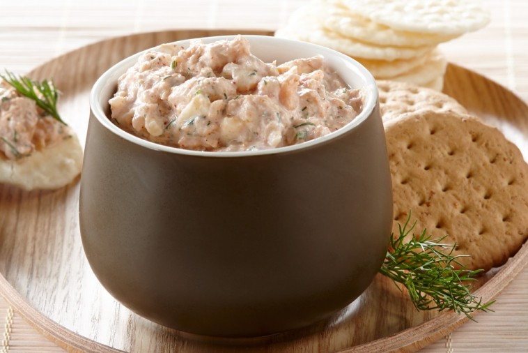 salmon yogurt spread