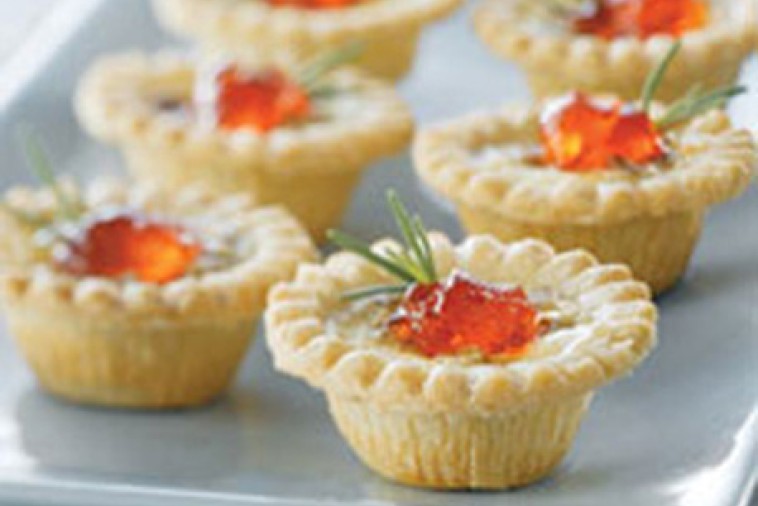 savoury blue cheese pecan appetizer tarts