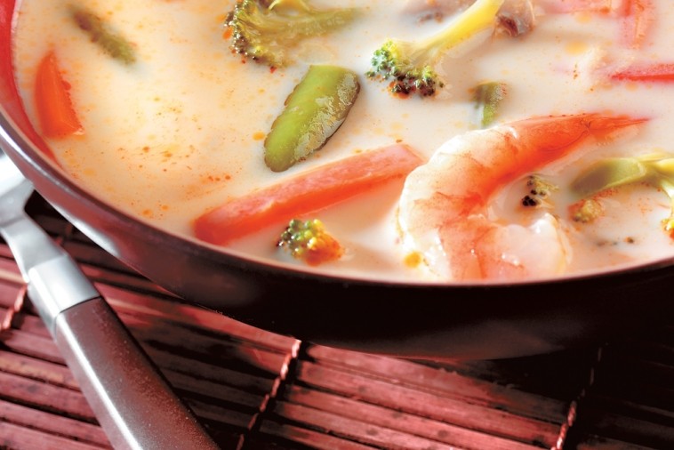 shrimp vegetable coconut milk soup shrimp vegetable coconut milk soup