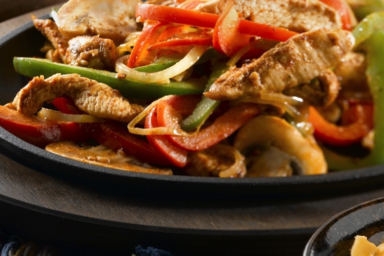 sizzling mexican fajitas