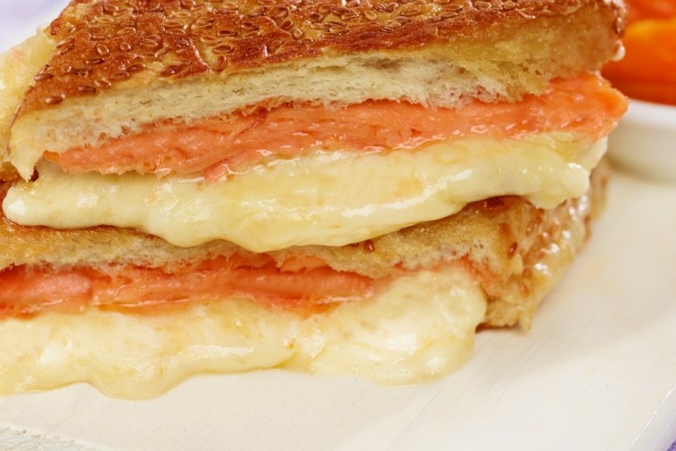 smoked salmon grilled cheese with maple marinated apricots smoked salmon grilled cheese with maple marinated apricots