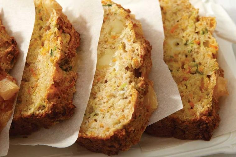 spiced squash and carrot loaf with gouda