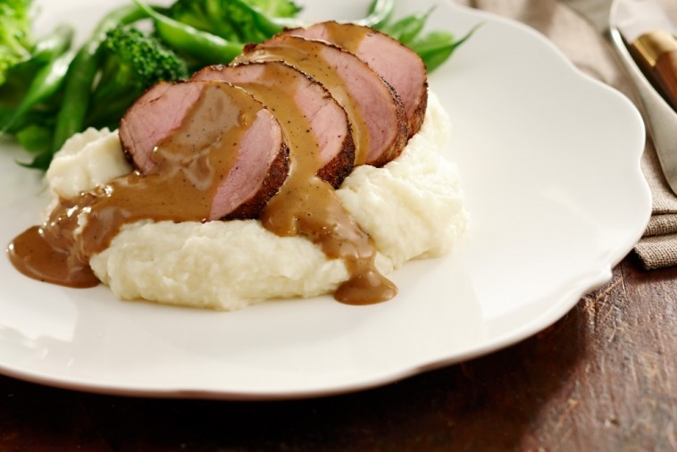 spicy pork tenderloin with coffee cream sauce