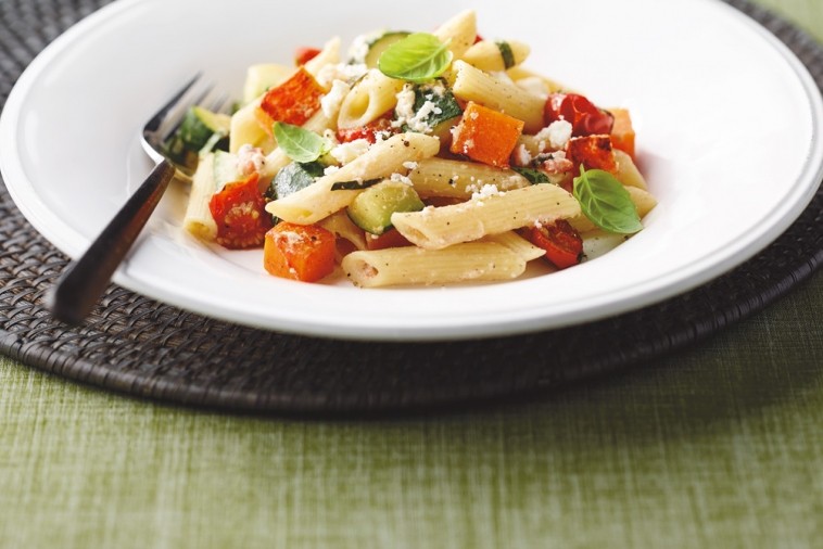 squash and feta penne rigate