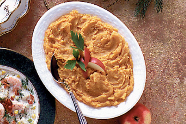 sweet potato apple and parsnip puree